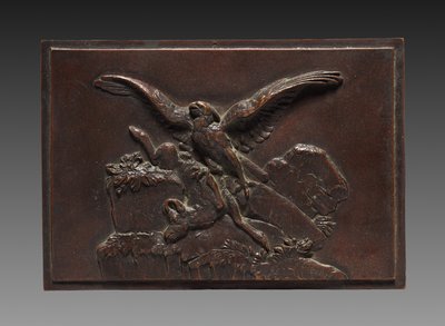 Aquila con camoscio, c1830-1875 da Antoine Louis Barye