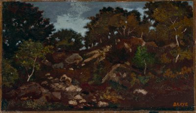 Rocce nella foresta di Fontainebleau da Antoine Louis Barye