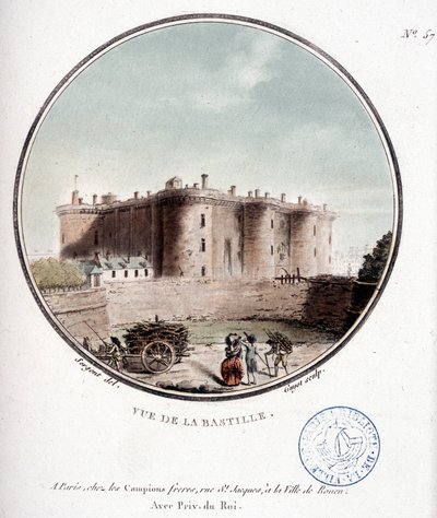 Veduta della Bastiglia prima della Rivoluzione - in 
