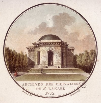Archivi dei cavalieri di San Lazzaro a Parigi. In vedute pittoresche dei principali edifici di Parigi di Sergeant da Antoine Louis Francois Sergent Marceau