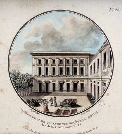 Maison de M. de Colange, vista dal giardino (rue Ville-l