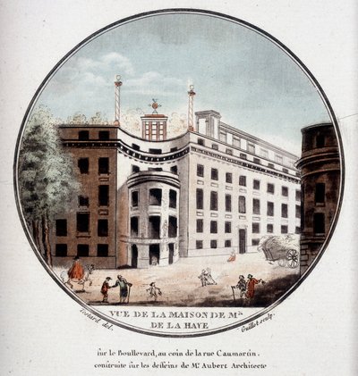 Veduta della casa di Monsieur de La Haye all