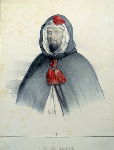 Ritratto di Abd El Kader da Antoine Maurin