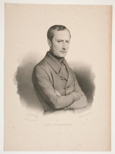 Ritratto di Paul Delaroche da Antoine Maurin