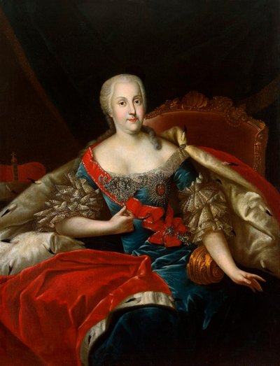 Ritratto di Johanna-Elizabeth, Elettrice di Anhalt-Zerbst, 1712-1760, c1746 da Antoine Pesne