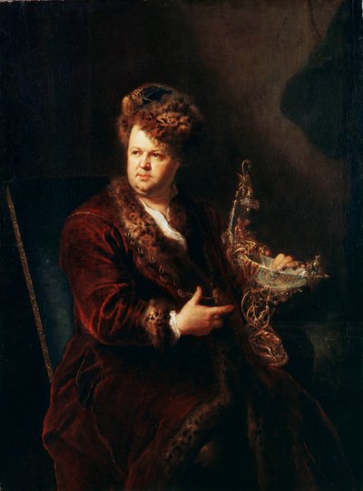 Ritratto del gioielliere Johann Melchior Dinglinger, c1721 da Antoine Pesne