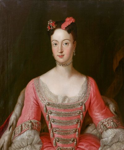 Principessa Wilhelmine di Prussia, Margravia di Brandeburgo-Bayreuth da Antoine Pesne