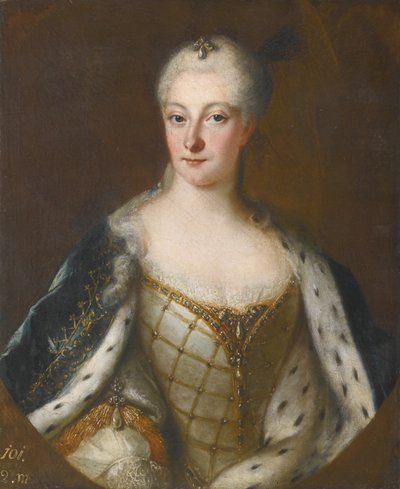 Ritratto di Henriette Maria di Brandeburgo-Schwedt 1702-1782 da Antoine Pesne School