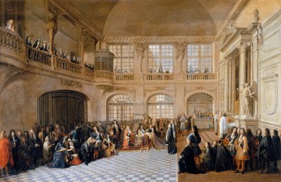 Luigi XIV riceve il giuramento del Marchese De Dangeau, Gran Maestro dell