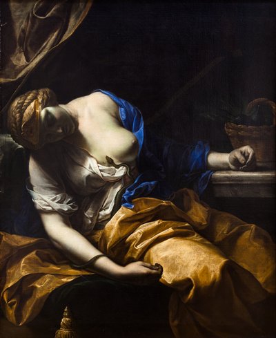 La morte di Cleopatra (olio su tela) da Antoine Rivalz