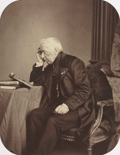 Sconosciuto seduto, c. 1860 da Antoine Samuel Adam Salomon