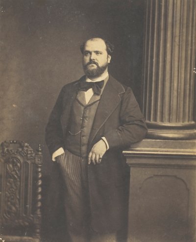 Senza titolo Uomo in piedi, en Face, 1855-1869 da Antoine Samuel Adam Salomon
