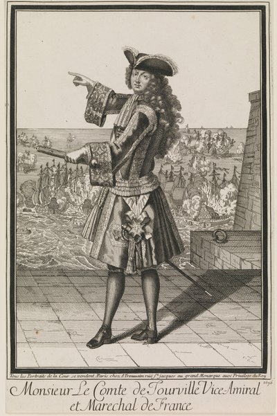 Monsieur Le Comte de Tourville Vice-Amiral et Marechal de France da Antoine Trouvain