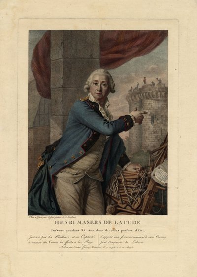 Ritratto di Henri Masers de Latude 1725-1805 da Antoine Vestier