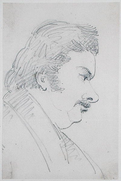 Ritratto di Honoré de Balzac (1799-1850) da Antoine Vestier