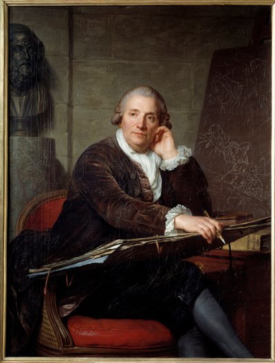 Ritratto del pittore Gabriel Francois Doyen (1726-1806) da Antoine Vestier