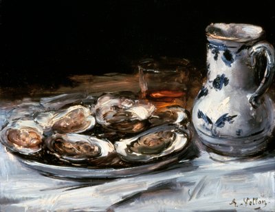 Natura morta con ostriche, XIX secolo da Antoine Vollon