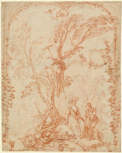 Il giardiniere galante da Antoine Watteau