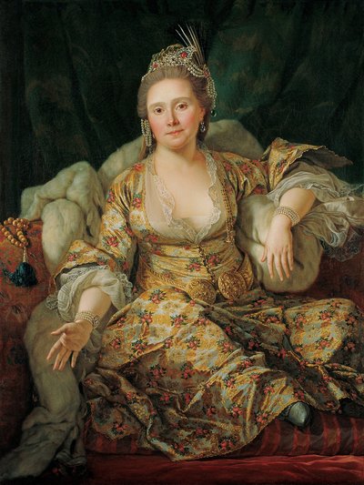 Ritratto della contessa di Vergennes in abiti turchi da Antoine de Favray