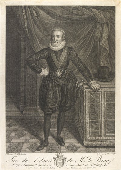 Ritratto di Enrico IV da Antoine de Marcenay Ghuy