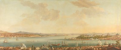 Veduta di Costantinopoli (Istanbul) e del Serraglio dalla Legazione Svedese a Pera da Antoine van der Steen