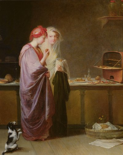 Due signore eleganti, c.1810-40 da Antoinette Cecile Hortense Lescot Haudebourt