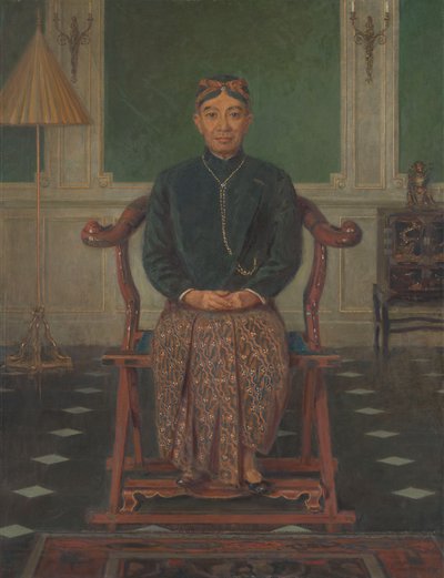 Ritratto di Pangeran Ario Soejono, ministro senza portafoglio nel gabinetto di guerra a Londra da Anton Abraham van Anrooy