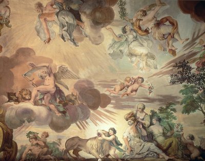 Il trionfo della pace sulla guerra (dettaglio del cielo) da Anton Agelo Bonifazi