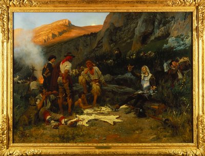 Don Chisciotte e i caprai, 1870 da Anton Alexander von Werner