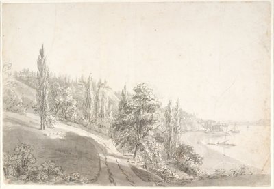 Paesaggio con città sull