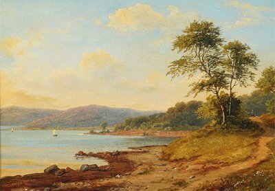 Danese: Sydlandsk kystparti Paesaggio della costa meridionale da Anton Eduard Kieldrup