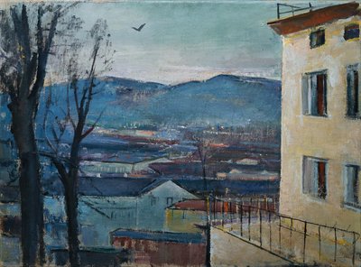 Paesaggio serale di Salisburgo da Anton Faistauer