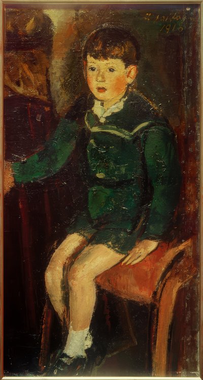 Figlio Peter (seduto) da Anton Faistauer