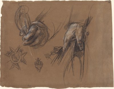 Mani che tengono una spada e un tricorno da Anton Graff