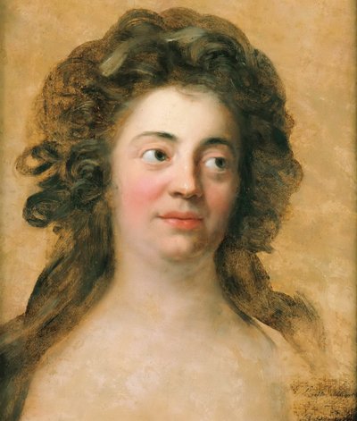 Ritratto di Dorothea Friederike Schlegel 1764-1839, nata Brendel Mendelssohn, c.1790 da Anton Graff