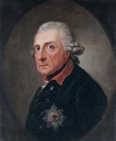 Ritratto di Federico II di Prussia 1712-1786, 1781-1783 da Anton Graff