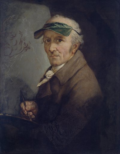 Autoritratto con visiera, 1813 da Anton Graff