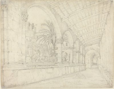 Il chiostro di Santa Maria di Gesù a Palermo da Anton Hallmann