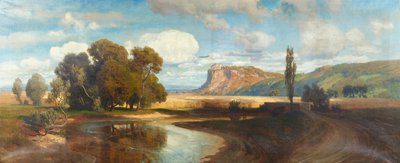 Castello Devín (Theben) sul Danubio da Anton Hlavacek