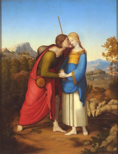 Giacobbe incontra Rachele al pozzo, c. 1826 da Anton Josef Dräger