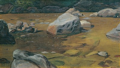 Rocce nel ruscello da Anton Josef von Kenner