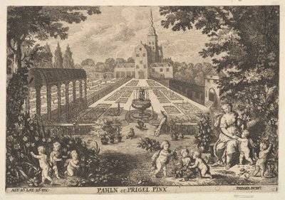 Flora con putti in un giardino da Anton Joseph von Prenner