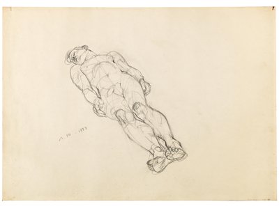 Anton Kolig Nudo maschile reclinato 1933 da Anton Kolig