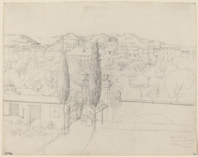 Vista dalla mia finestra, via valfonda a Firenze (Giardini a Firenze visti dalla finestra dell