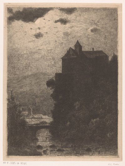 Castello su una scogliera da Anton L. Koster