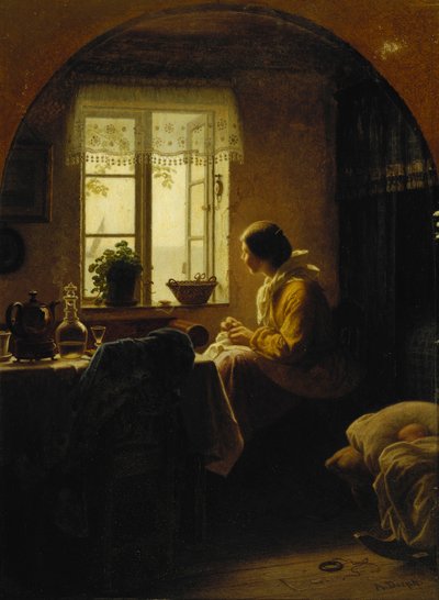 Alla finestra da Anton Laurids Johannes Dorph