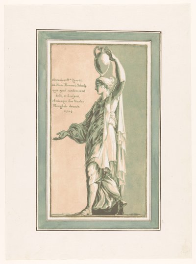 Donna che cammina con un vaso da Anton Maria I Zanetti