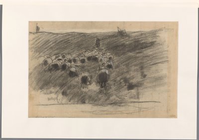 Pastore con gregge di pecore da Anton Mauve