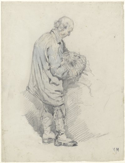 Cocchiere con un fascio di paglia da Anton Mauve