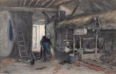 Faccende mattutine, c.1845-65 da Anton Mauve